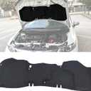 Hood Insulation Pad Fit for Honda Civic 9th Gen MK9 FB1 Sedan 2012 2013 2014 2015, Engine Bay Heat Liner Shield Hood Silencer Panel Thermal Barrier Waterproof Fireproof Cotton Pad Mat