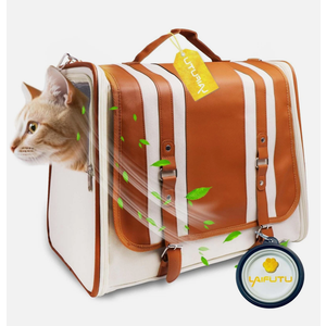 Cat Carrier Maximum Load Capacity 14KG, Soft with Warm Blanket Foldable Bowl