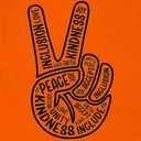 Unity Day Anti Bullying Orange Shirt Children Be Kind T-Shirt Gesture Inspirational Letter Quotes Pattern Children Tee Top