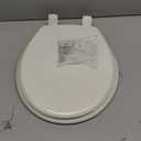 Mayfair Cassel Slow Close Toilet Seat, Easy Clean, Non Slip Premium Wood Seat, Easy Install, Made in USA, Round, Biscuit