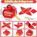 Spakon 30 Pcs Graduation Cap Gift Box Graduation Party Favors Candy Boxes Treat Box with Tassel Table Centerpieces Class of 2026 Grad Decorations(Red, Gold)