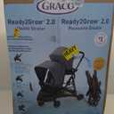 Graco Ready2Grow 2.0 Double Stroller, Twin Baby Stroller Features Bench Seat and Standing Platform Options, Compact Fold Perfect for Baby Travel, Rafa
