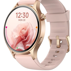 Fitpolo Smart Watch for Women,1.3" AMOLED Touchscreen Fitness Tracker, Make/Answer Calls, Heart Rate SpO2 Monitor, IP68 Waterproof, Sleep & Activity Tracking Smartwatch for Android Phones iPhone