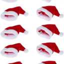 10pcs Mini Santa Hat Wine Bottles Cover Home Christmas Decor