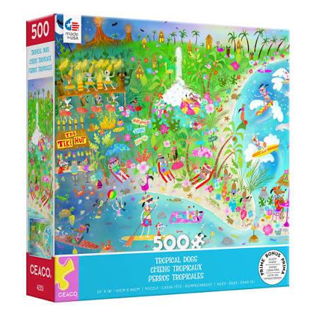 Ceaco - Tropical Dogs - 500 Piece Jigsaw Puzzle