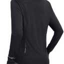 baleaf Women's Lightweight Running Jacket Sun Protection Athletic Full Zip Long Sleeve Shirts UPF 50+ Pockets Cycling Size M