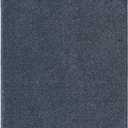 Gramercy Washable Bath Rug, Slate Blue, 24 in. x 40 in.