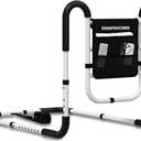 KingPavonini Bed Rails for Elderly Adults Safety ASTM-Approved, 2026 Upgrade Ergonomic Dual U-Handles & 4-Bar Reinforced Anti-Tip, 400lb Bed Rails for Seniors with Storage Bag, Tool-Free, Model BM07