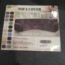 ALIECOM 100% Waterproof Sectional Recliner Couch Covers L Shape Printed Stretch Corner Reclining Sectional Sofa Cover Washable Pet Dog Recliner Slipcovers( blue and god)