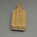 Lounsweer 6 Pcs Thicken Cutting Board Bulk Wood Board for Chopping Serving Charcuterie Material for Laser Engraving Mother' Day Wedding Housewarming Gift(Bamboo,11 x 5 Inches)