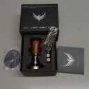 54mm Espresso Tamper for Breville Machine Rosewood KNODOS Auto Leveling, Double Spring Loaded Wooden 30LB Calibrated Coffee Tamper