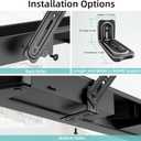 HCMOUNTING Soundbar Mount Bracket, Sound Bar Mounts Under TV or Above TVs Fits Most Sound Bars Up to 20 Lbs, Soundbar TV Mount with 180 Adjustable