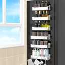 6 Pack Magnetic Spice Rack Organizer for Refrigerator and Oven, White Fridge Organizers and Storage for Kitchen