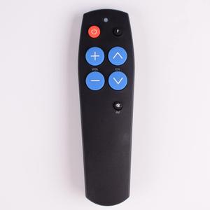 7 Big Buttons Leather Remote Control for TV CD DVD STB Lighting DVB Hifi Tv Box, Smart IR Learning Controller (Color : M-7HB)