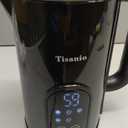 Brentwood 1100W 1.7L Cordless Cool Touch Digital Kettle with Stainless Steel Interior, Temperature Control with 4 Presets, 360° Base, Auto Shut-Off, Keep Warm, & Boil Dry Protection (Black, 7.2 Cups)