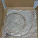 9.6" Glass Microwave Plate Replacement for GE WB49X10229 JE740DRBB Microwave Turntable Tray Oven Rotating Dish Tray with Y shaped design for Better Reheating and Even Heat Distribution