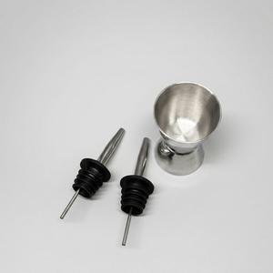 Wine Pourer Spout for Bottles | Drip-Free Stainless Steel Bottle Pourer with Silicone Seal for Wine, Olive Oil & Vinegar (Set of 2) +Funnel