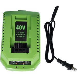 40V Battery Charger Replacement for GreenWorks 40V G-MAX Li-ion Lithium Battery Replacement for 29482 29462 29472 2901319 2938302 BAF702 L-300 BAF704 BAF705, Compatible with 40V Volt Power Tools