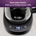 Mr. Coffee 12-Cups Automatic Drip Coffee Maker, Stainless Steel and Black (2176620)