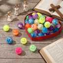 Wettarn 100 Pcs Jesus Loves You Easter Gifts Bulk Christian Bouncy Balls Rubber Jesus Loves You Bouncing Balls for Religious Easter Party Favor Basket Suffer (Stylish)