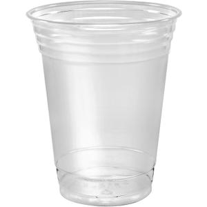 SOLO Cup 100 Piece Company Plastic Party Cold Cups, Clear, 12 oz (TP12-100)