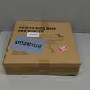 Lovppy Heated Bird Bath for Deck Railing, 100W Thermostatically Controlled Heated Bird Baths for Outdoors Bird Bath Heater, Heated Birdbath for Outside Winter Garden Patio Yard(Green)