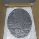 Oval Tray for Coffee Table Decor, 15" Concrete Tray, Table Centerpieces Decorative Trays for Home Decor, Modern Decorative Trays for Coffee Tables, Centerpiece Trays, Black