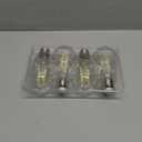 PARTPHONER LED Light Bulbs Dimmable Vintage Edison Bulb, E26 LED Bulb 60W Equivalent 720 Lumens, Daylight 5000K, ST58 Antique LED Filament Bulb CRI 85+, Clear Glass, Pack of 4, PABB042DN4