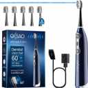 Electric Toothbrush with Water Flosser for Adults, 3in1 Sonic Brush & Floss Combo, Cordless Oral Irrigator, 3 Modes, 30Day Battery, Travel Toothbrush for Braces, Sensitive Gums, Missing Brush Heads