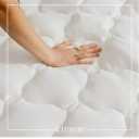 Rayon from Bamboo Extra Thick Mattress Pad with Fitted Skirt - Extra Plush Cooling Topper - Full