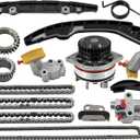 130286KA0A VQ35DD Engine Timing Chain Kit with Water Pump Compatible with Nissan Pathfinder 3.5L V6 2017-2024 Fit for Infiniti QX60 3.5L V6 2017-2024 Replaces# 130286KA1B 150416KA0A