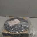 Round Side Table, Small Drink Table for Small Spaces, Modern Accent End Table Nightstand with Solid Wood Leg for Living Room, Bedroom, Corners, and Office (Black)