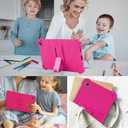 ATOOZ for Lenovo Tab One 8.7 Case 2025 (TB305FU),Soft Silicone Shockproof Kids Case for Lenovo Tab K9 Tablet 8.7 inch with PC Stand (Rose Red)