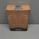 koodee 2 Pack Water Bottle 18 oz Stainless Steel Double Wall Vacuum Insulated Sports Water Bottle for Girls and Boys, Reusable Metal Water Flask with 2 Lids-BPA Free and Leakproof (Canyon Red-Black)