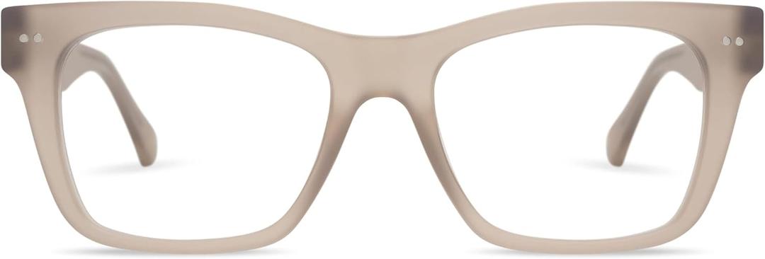 LOOK OPTIC Cosmo Reader-Lightweight Full Magnification Reading Glasses with Scratch-Resistant Anti-Reflective Lenses (Taupe)