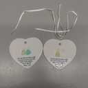 2PCS Heart-Shaped Sea Glass Friendship Decor,Friendship Heart Ornament for Christmas Best Friend, Unique Holiday Tree Decoration