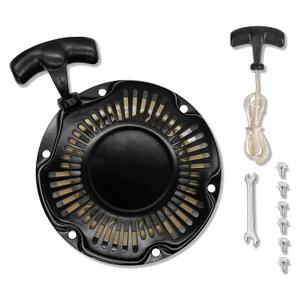 JMCHstore Pull Start Recoil Starter Assembly for FPR GMB100 Coleman CT100U CC100X 98cc, Predator 79cc 3HP Engine, Massimo MB100 79cc Mini Bike, SK100 CK100 Go Kart(Obsidian Black)