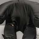 Comfortable Face Pillow, Silk Fabric Memory Foam, Soft Cushioning Ergonomic Beauty Pillow Side Sleeper (Black)