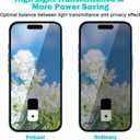 PEHAEL 3+3 Pack for iPhone 16 Privacy Screen Protector with Camera Lens Protector Full Coverage Anti-Spy Tempered Glass Film 9H Hardness Easy Installation Bubble Free [6.1 inch]