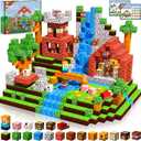 Magnetic Blocks-100PCS Grassland Building Blocks Set, Kids Classroom Sensory Toy, STEM Learning, Construction Stacking Toy for Kids 3+ Boys & Girls