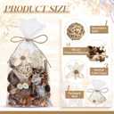 Nuanchu 2 Pack Decorative Balls Potpourri Bowl Filler Decor Natural Vase Bowl Filler Assorted Spherical Rattan Twigs Wicker Balls for Home Decor Centerpiece, No Scent(Beige Series,Classic Style)