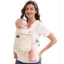 Momcozy Baby Carrier, Ergonomic, Cozy and Lightweight Carrier, Effortless to Put On, Ideal for Hands-Free Parenting, Enhanced Lumbar Support, Geometry