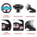 DOYO PS4 Steering Wheel and pedals and shifter, volante para PC, 180°gaming racing wheels Dual-Motor Feedback Driving Force for PS3/PS4/PC/Switch/Android