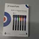 maxtek Dry Erase Markers - 6 Count Colorful Magnetic Dry Erase Markers Fine Tip with Eraser, Low Odor Whiteboard Markers for Calendar Boards