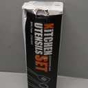 AOTHOD Silicone Cooking Utensils Set - 446F Heat Resistant Kitchen Utensils,Turner Tongs,Spatula,Spoon,Brush,Whisk,Kitchen Utensil Gadgets Tools Set for Nonstick Cookware,Dishwasher Safe (BPA Free) (Khaki)