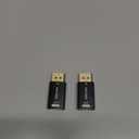 AGVEE 2 Pack Display Port to HDMI 4K@30HZ Adapter, Alloy Shell DP Displayport PC to HDMI Display Coulper Converter, Backward Compatibile with 2K@60HZ 1080P@120HZ Full HDTV, Uni-Directional, Black