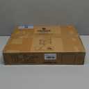 LUE BONA Adirondack Outdoor Side Table, 2-Tier Dark Grey HDPS Patio End Table Weather Resistant, Morden Side Table for Patio, Pool, Porch