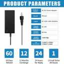 24 Volt 6 Amp Power Supply,100-240V AC to DC 24V 6A 5A 4A 3A 2A 1A DC Power Supply Adapter with 5.5mm x 2.1mm~2.5mm Output Jack US Plug 24V Power Supply 6A Transformers for LED Strip Light,Printer