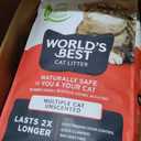 WORLD'S BEST CAT LITTER Multiple Cat Unscented, 32-Pounds - Natural Ingredients, Quick Clumping, Flushable, 99% Dust Free & Made in USA - Long-Lasting Odor Control & Easy Scooping