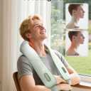 Snailax Cordless Neck Massager with Heat, Shiatsu Neck Shoulder Massager for Pain Relief Deep Tissue, 4D Kneading Back Massager Pillow, Rechargable Portable Massager, Gifts/Presents for Women, Men